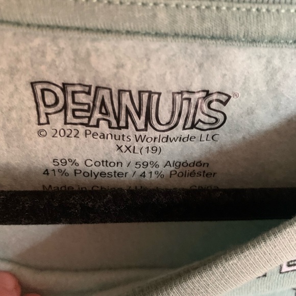 Peanuts Mint Green Graphic Top - Picture 2 of 2